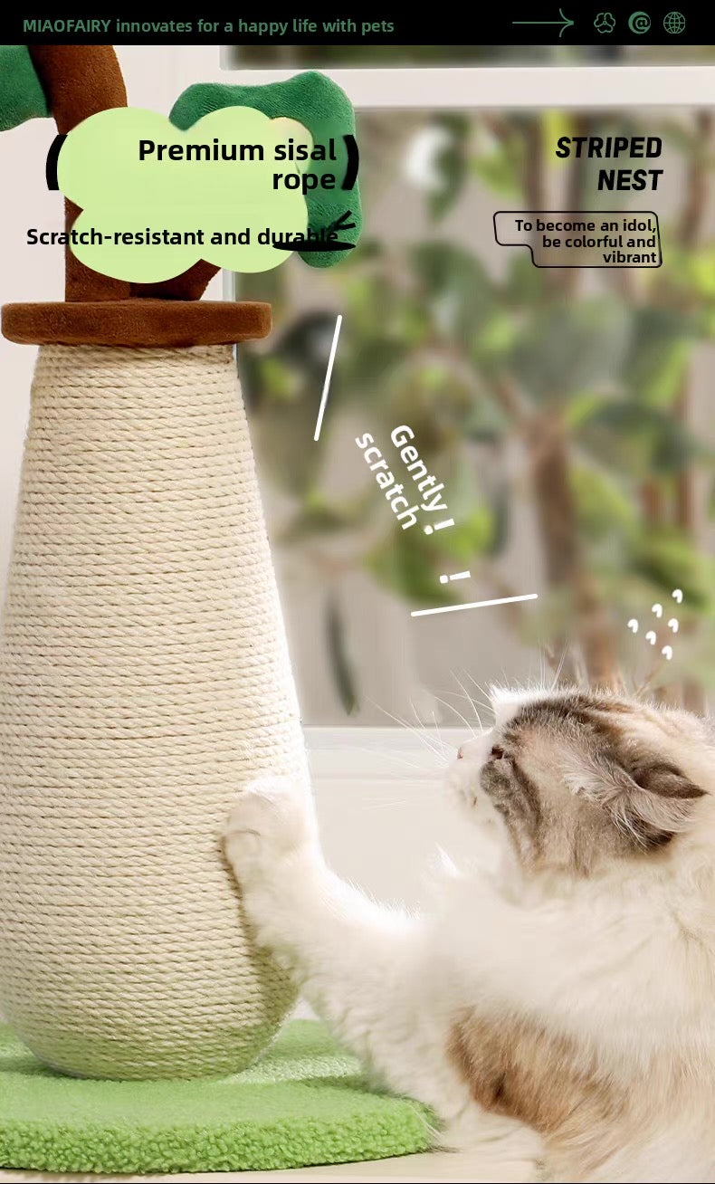 Rascador de cuerda estilo árbol para gatos 67cm de alto