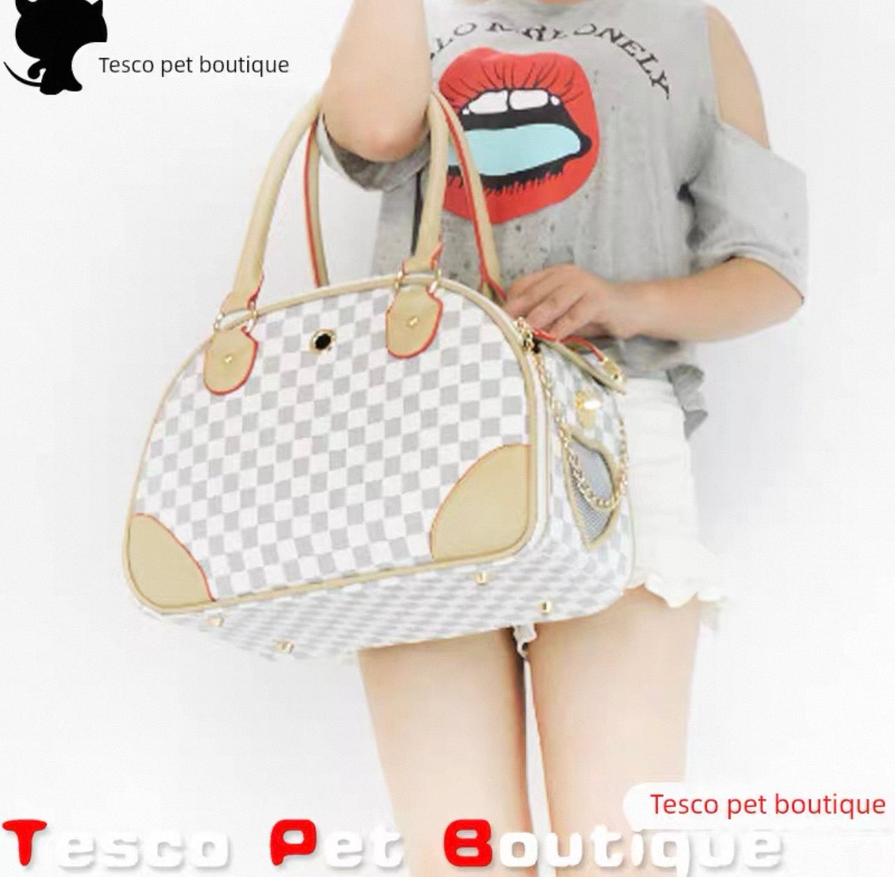 Bolso transportador elegante para mascotas pequeñas