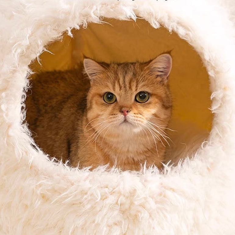 Casita afelpada para mascotas pequeñas L 53*53*50cm