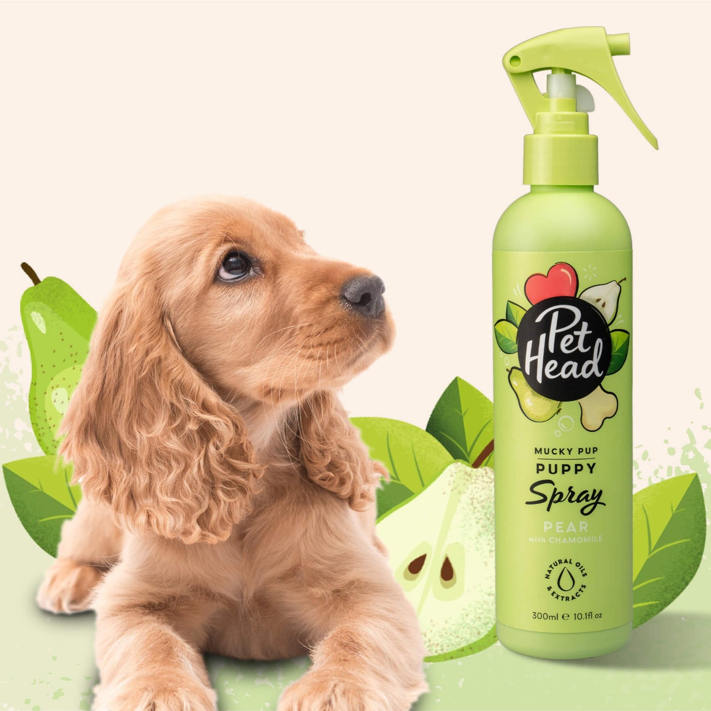 Shampoo en seco Pet Head: Spray Pera para cachorros 300 ml