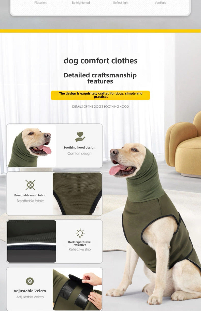 Traje para la ansiedad de perros (Postoperatorio, ansiedad, miedo)
