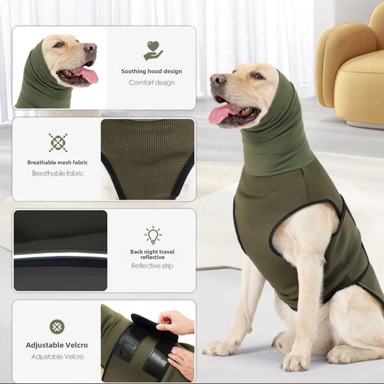 Traje para la ansiedad de perros (Postoperatorio, ansiedad, miedo)