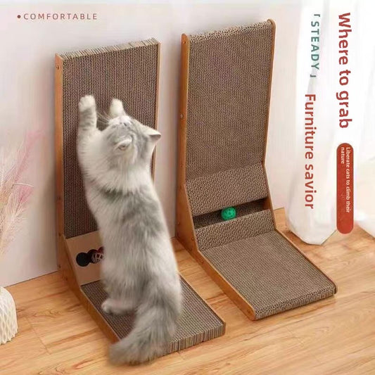 Rascador estilo L para gatos (dos tamaños)