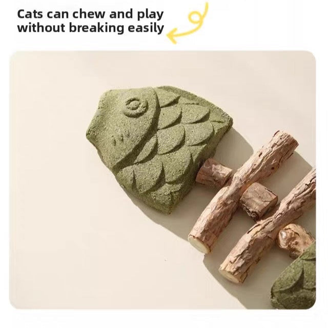 Catnip con forma de pescado para gatos