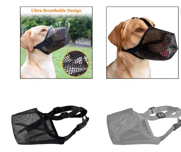 Bozal transpirable cerrado para perros