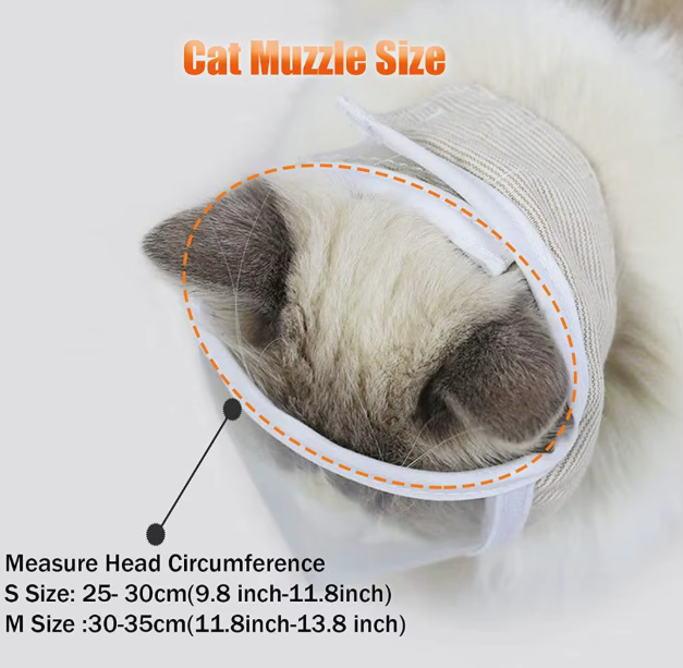 Bozal transparente para gatos pequeños