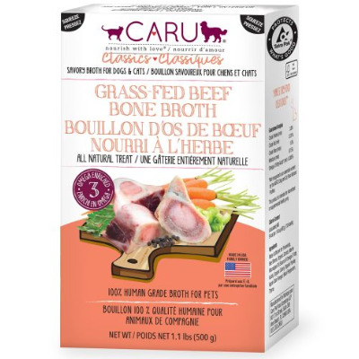 Snacks para Gato Caru: Caldo de huesos de res 500G