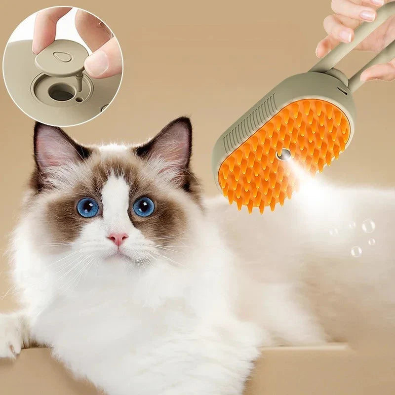 Cepillo de vapor para mascotas 3 en 1 (Bateria larga duración)