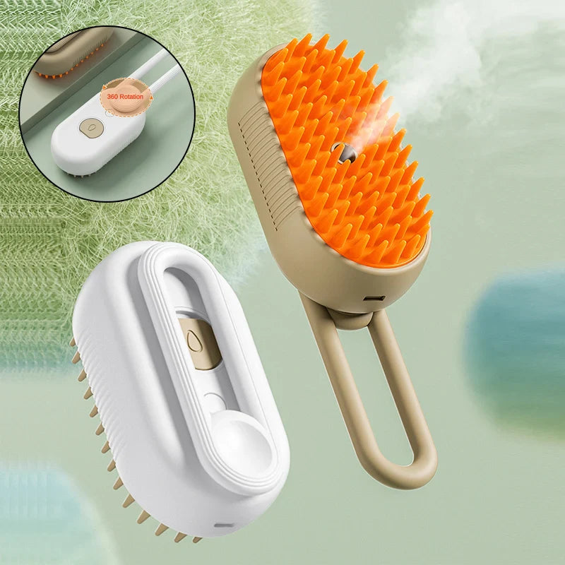 Cepillo de vapor para mascotas 3 en 1 (Bateria larga duración)