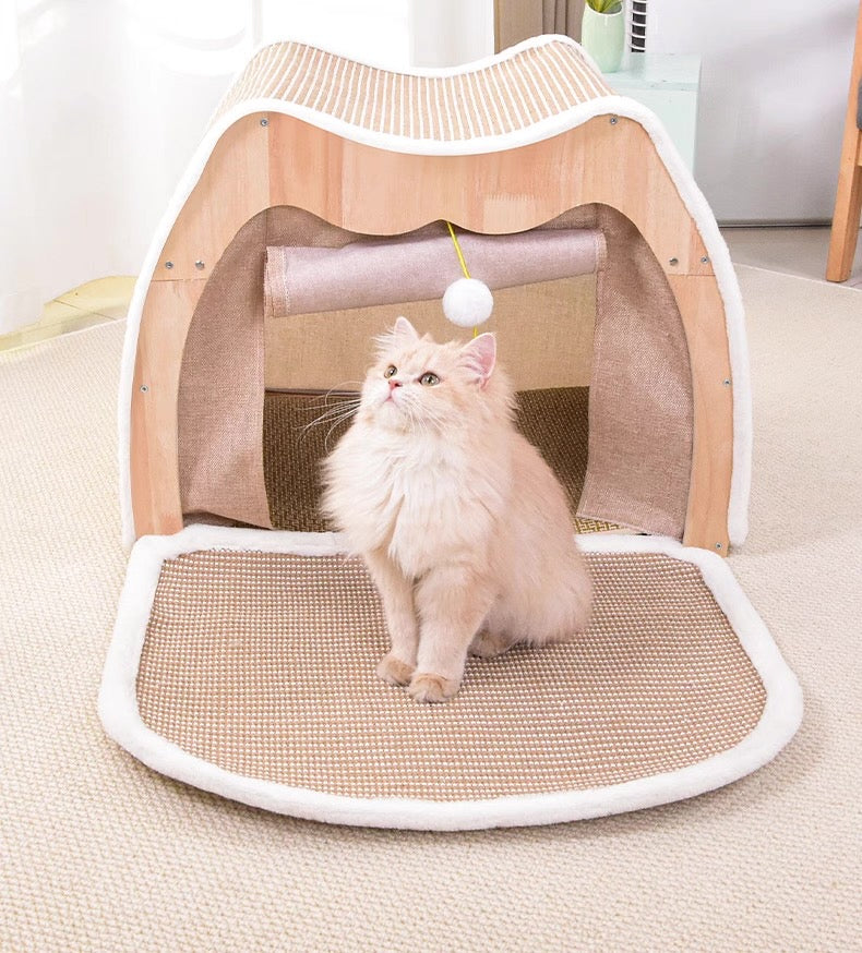 Casita de sisal para gatos 65*51*51cm