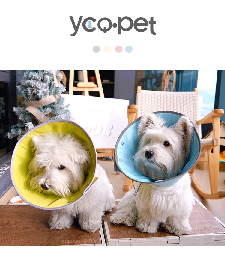 Cono isabelino de tela impermeable para mascotas