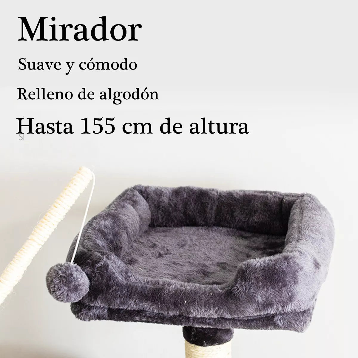 Torre mediana para gatos 155cm de altura