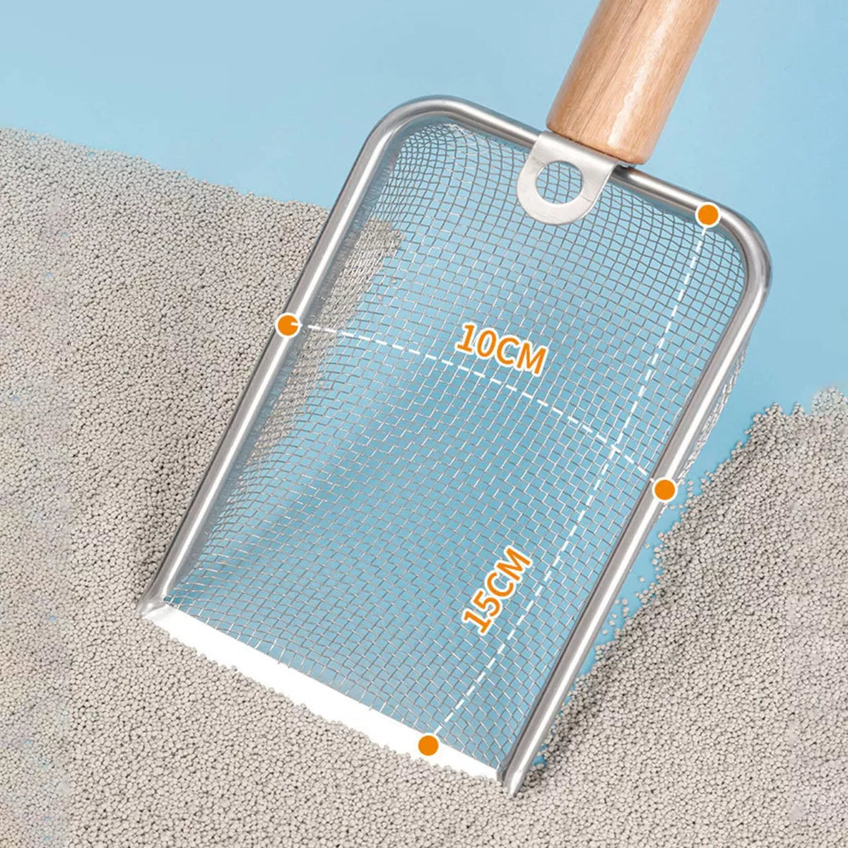 Pala metálica para areneros modelo #3