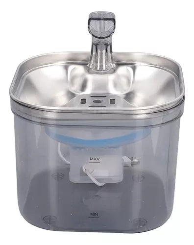 Fuente de agua, acero inoxidable para mascotas