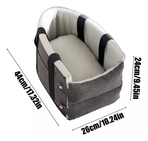 Asiento central de mascota para auto