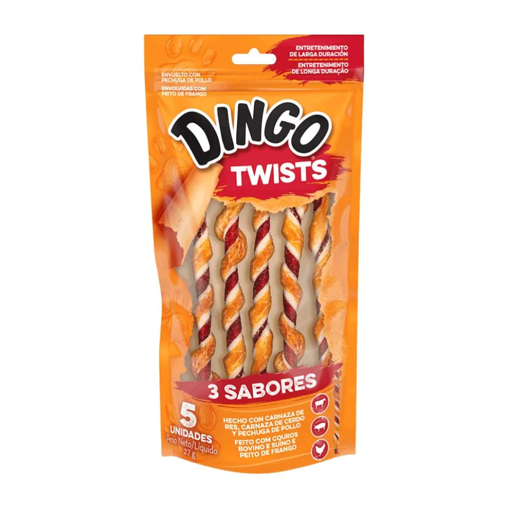 Snack para Perro Dingo: Twist, 3 sabores 27g-55g