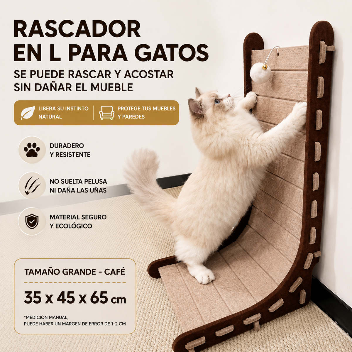 Rascador de fieltro RF05 forma L