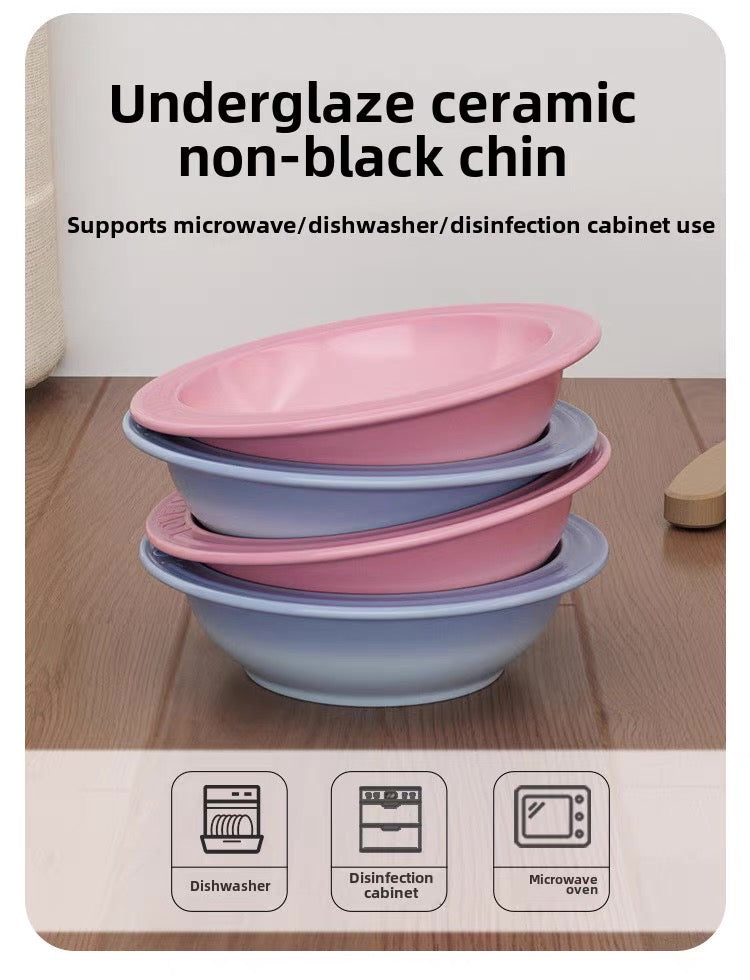 Plato de Ceramica con base desmontable plastica (Variedad de colores)