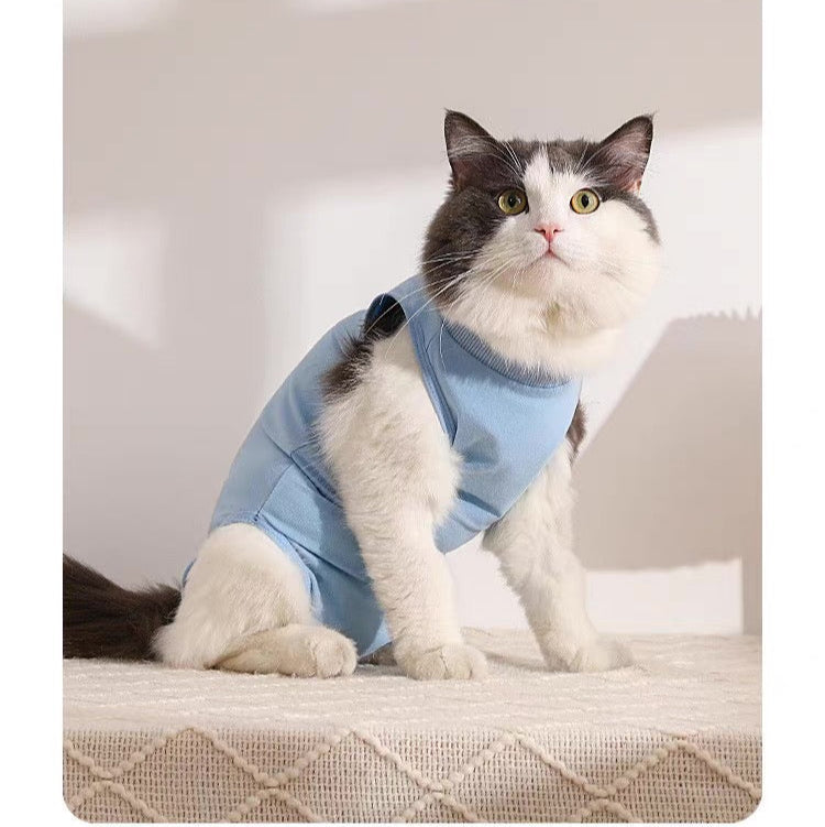 Traje de recuperación de cirugías y heridas para gatos