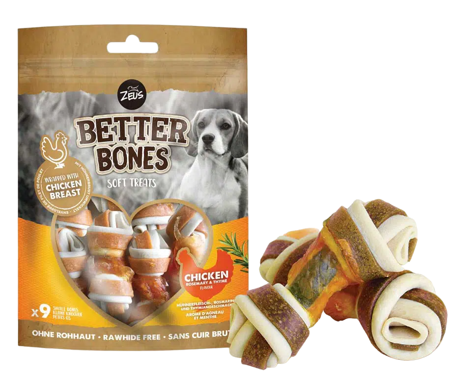 Snack para Perro Zeus: Better Bones Chicken & Thyme Flavour 114 g