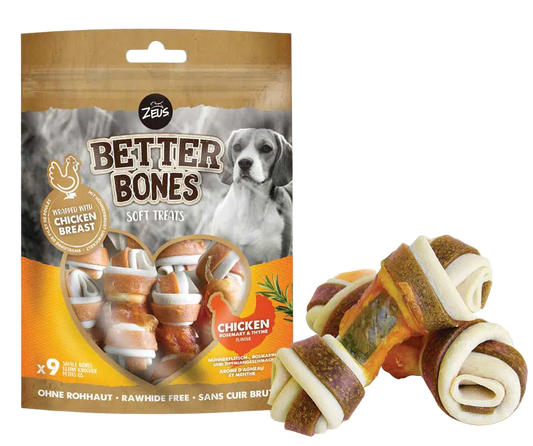 Snack para Perro Zeus: Better Bones Chicken & Thyme Flavour 114 g