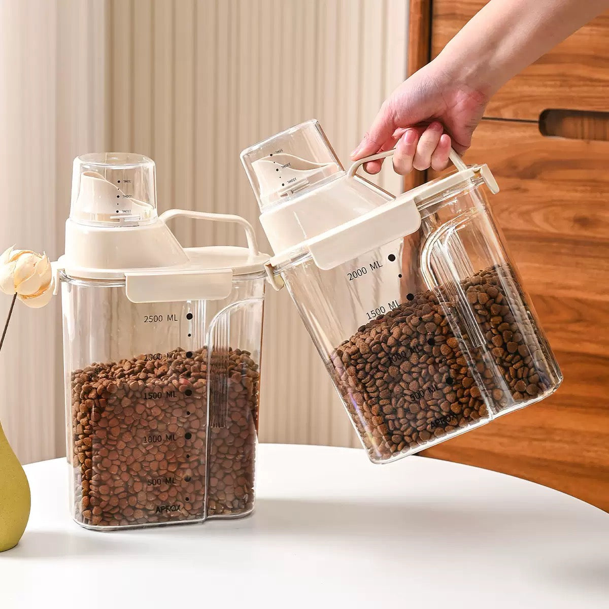 Contenedor de alimento hermético transparente (2L y 3L)