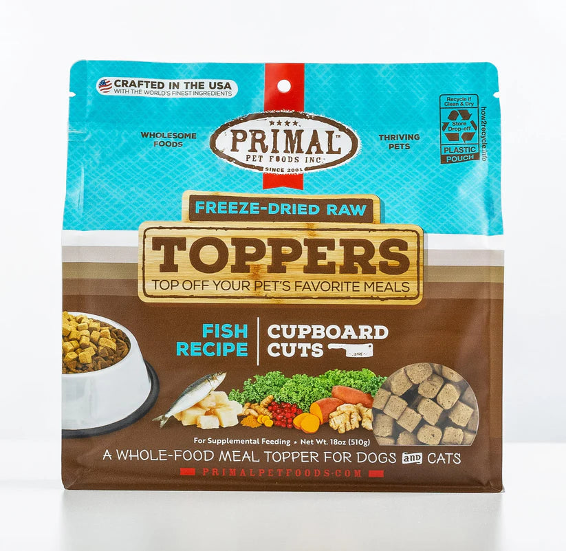 Snacks para Gato y Perro Primal: Toppers, Fish Recipe 99gr