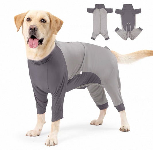 Traje post quirúrgico fresco manga larga para perros