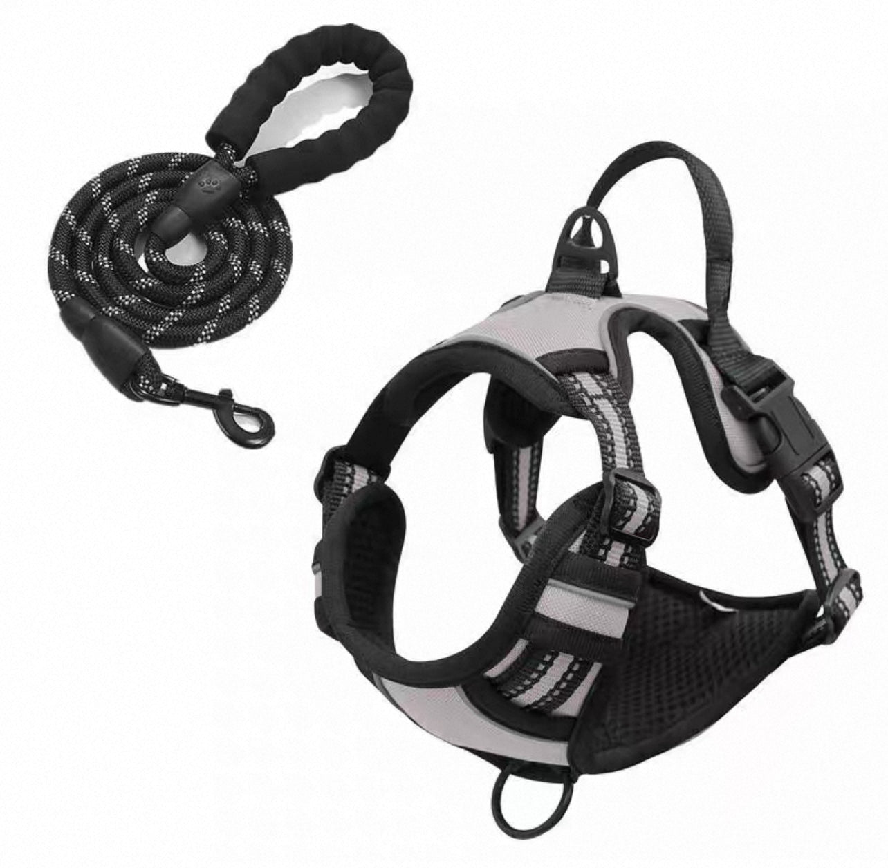 Pechera comoda y ajustable reflectiva para perros medianos y grande (Variedad de colores)