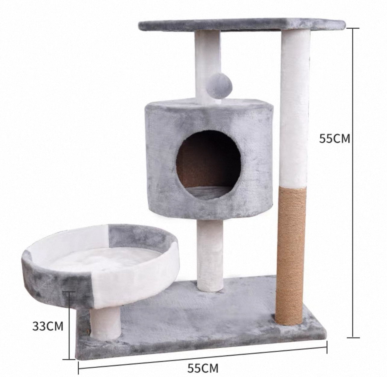 Torre mini para gatos 50cm