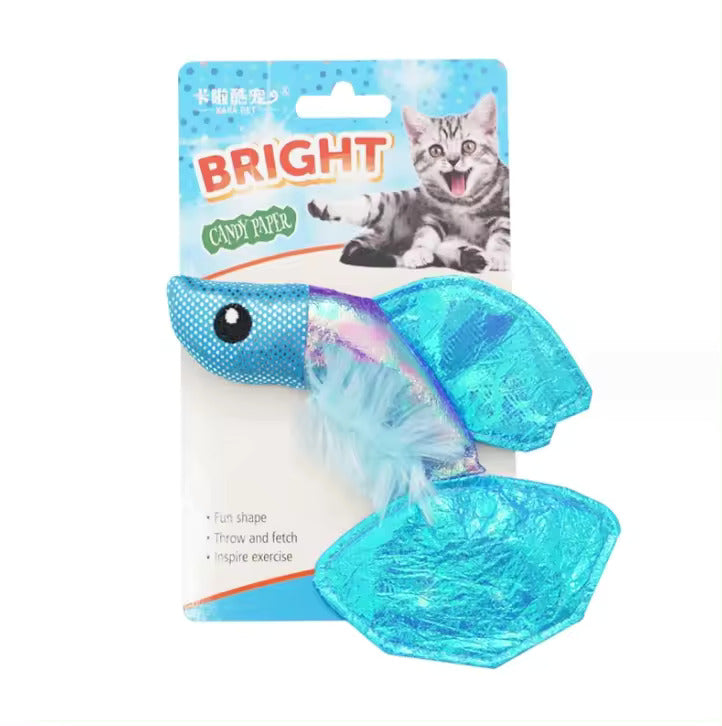 Juguetes para gatos con forma de pescado