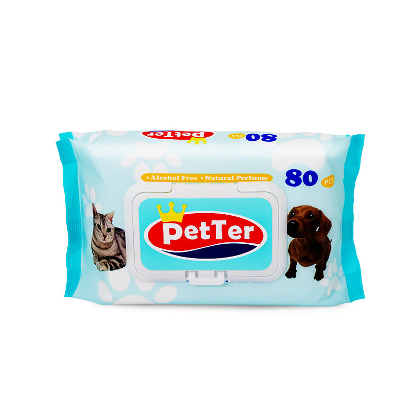 Toallitas húmedas para mascotas 80pcs (14*18cm)