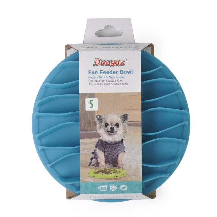 Comedero de comida lento TPR para mascotas Talla S