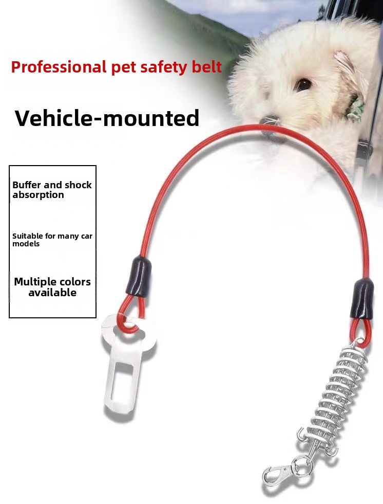 Cinturón de seguridad de acero para mascota resistente