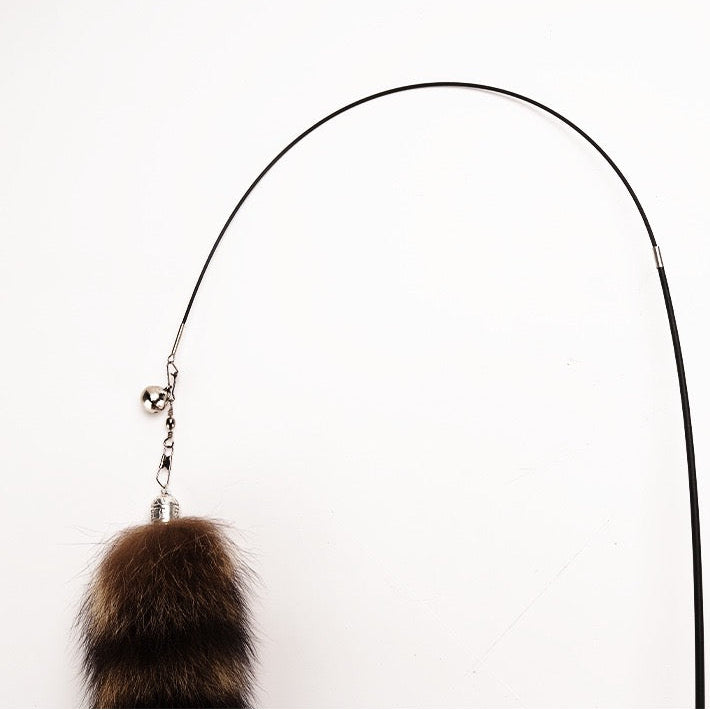 Cañita para gatos cola de mapache