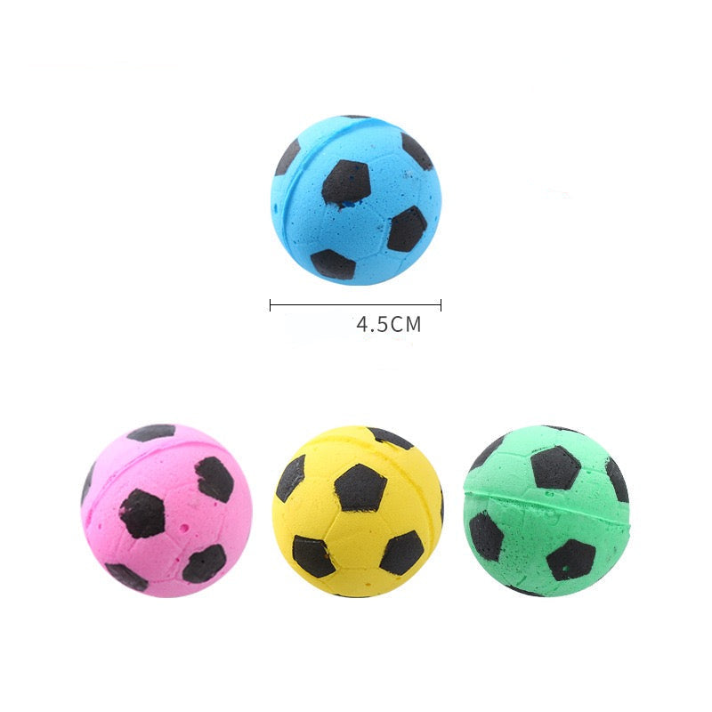 Pelotas minis de futbol para gatos (Color variado)