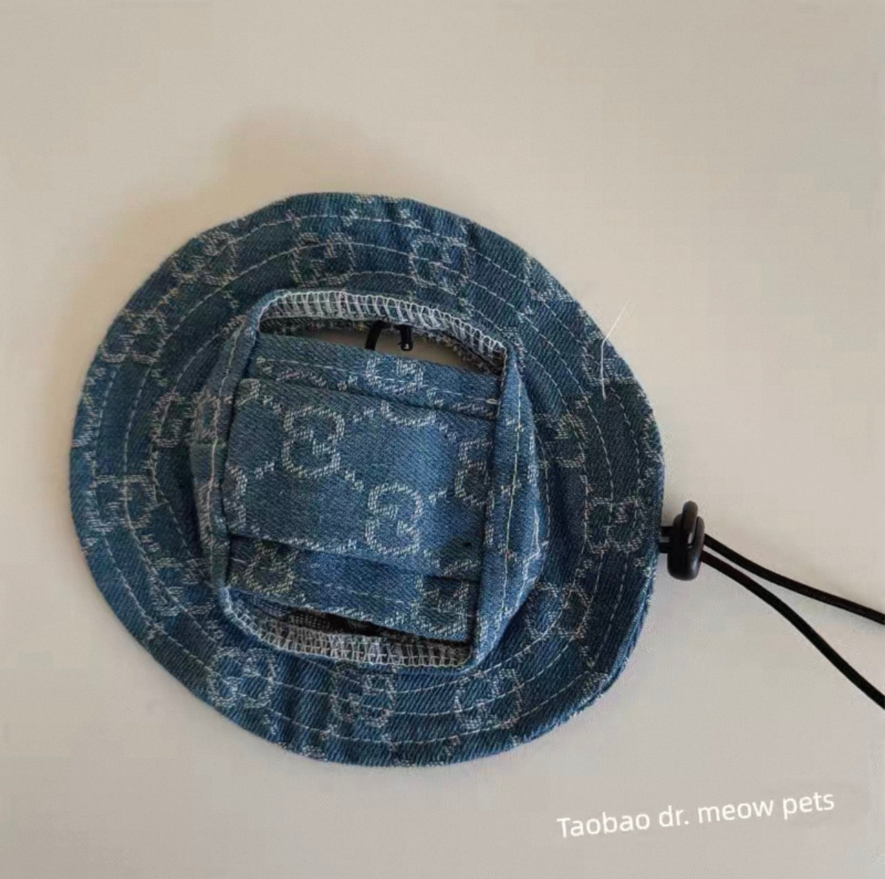 Gorro para mascotas elegante azul
