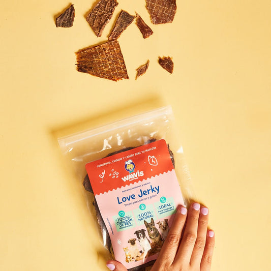 Snacks para Perro Wawis Dog Food: Love Jerky 50g