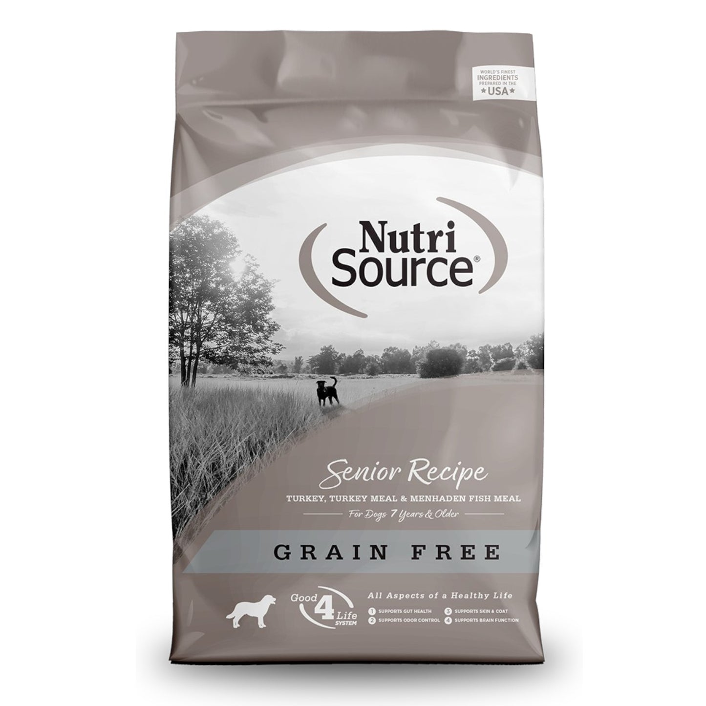 Comida para Perro Nutri Source: Senior, Sabor Pavo GRAIN FREE