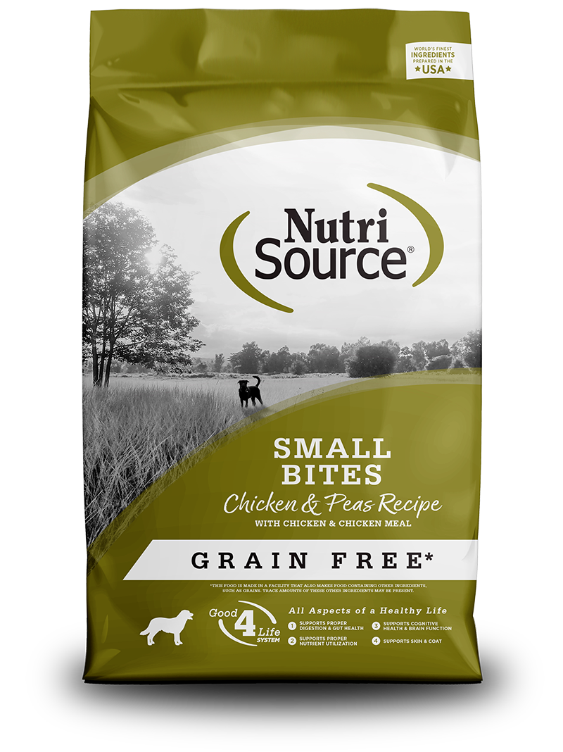 Comida para Perro Nutri Source: Adulto, Small bites sabor a pollo GRAIN FREE 1.8kg