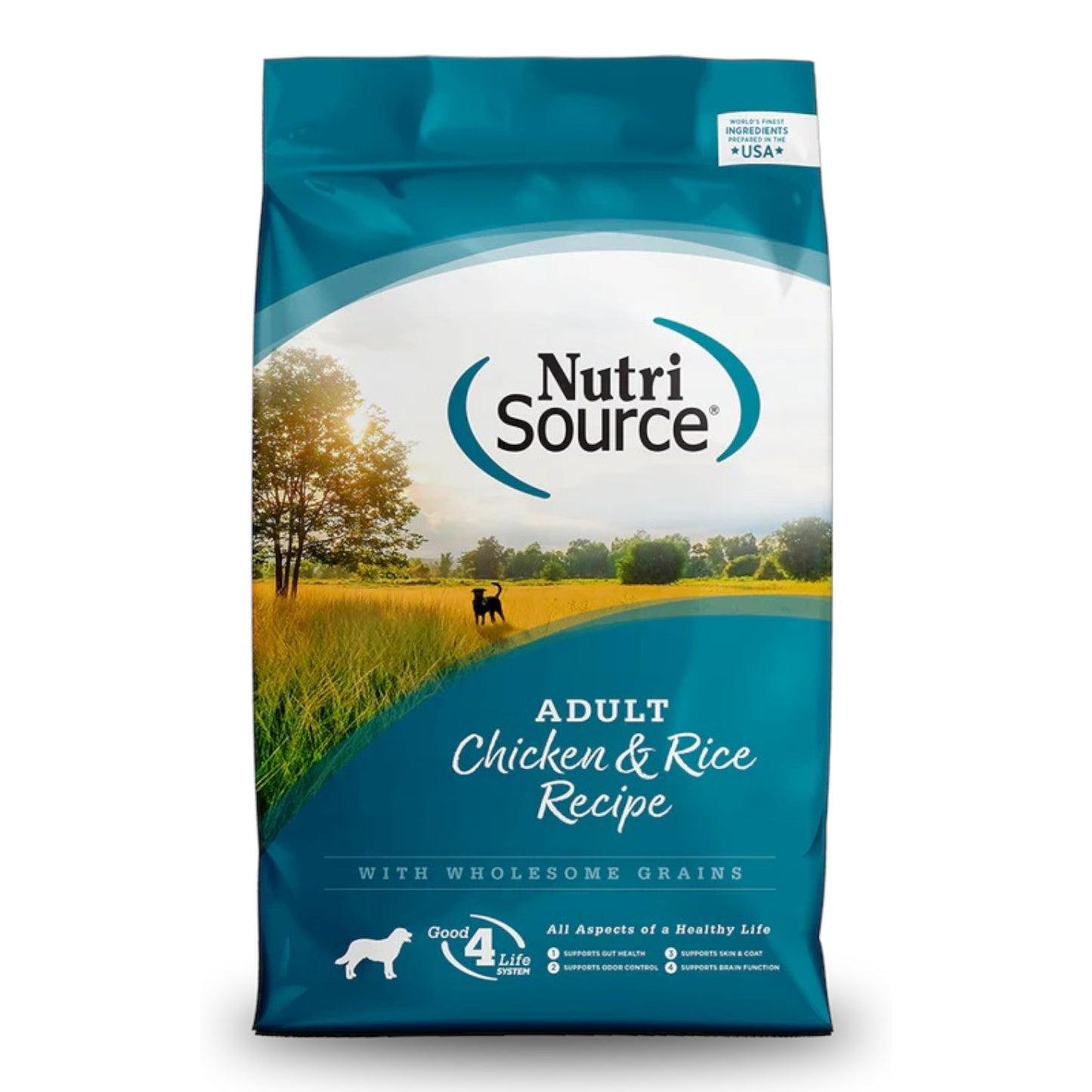 Comida para perro Nutri Source: Adulto, Pollo y Arroz 1.8 - 6.8 KG.