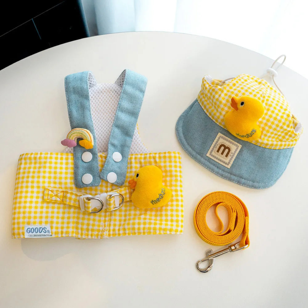 Set de pechera, correa y gorra (2 modelos)