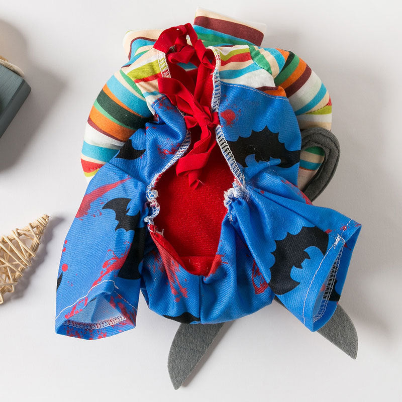 Disfraz de Halloween Chucky con tijeras de peluche