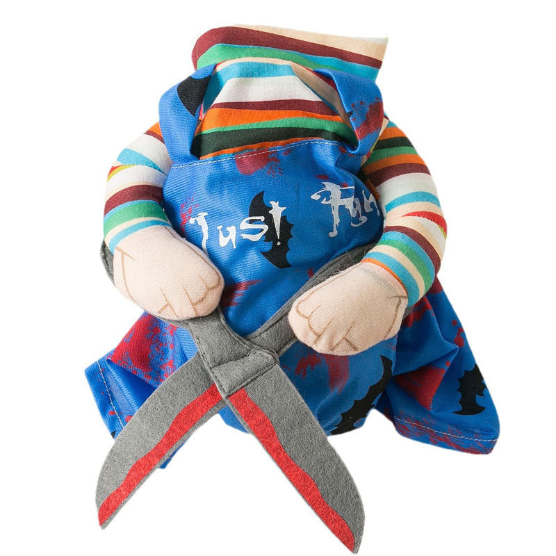 Disfraz de Halloween Chucky con tijeras de peluche