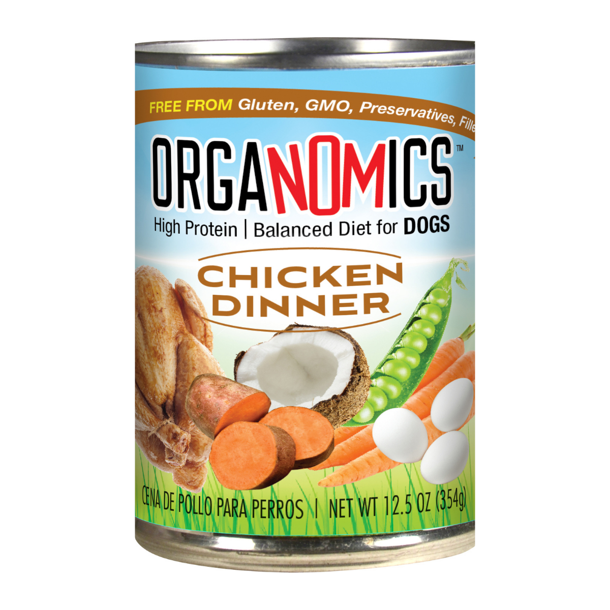 Comida Húmeda para Perro Organomics: Pollo 354gr