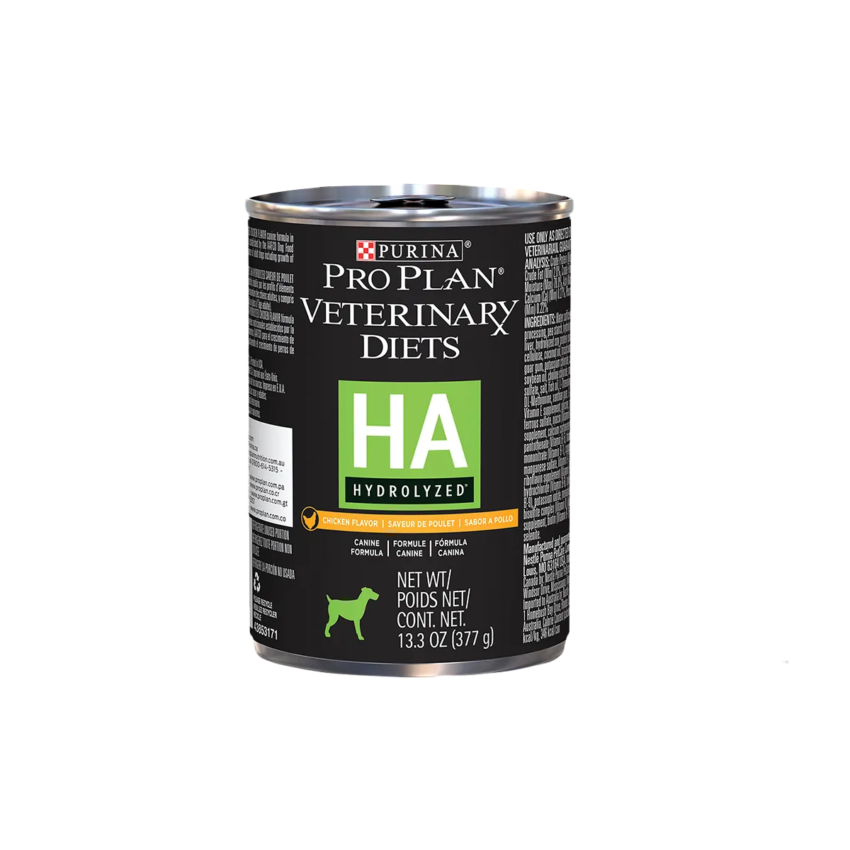 Comida húmeda para Perros Purina: Pro Plan, Veterinary Diets HA HYDROLIZED CANINE 377gr