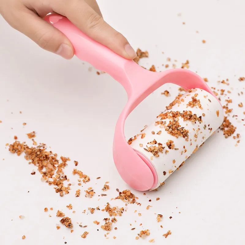 Juego de rodillo con papel adhesivo para eliminar pelusas (Tres rollos)