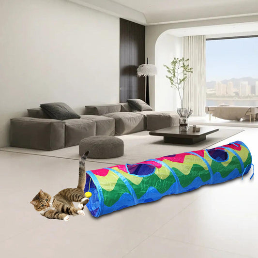 Túnel para gato con 2 salidas