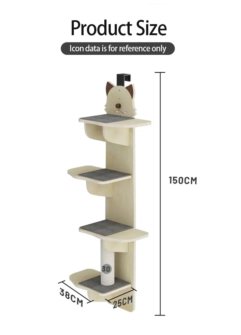 Villa de puerta para gatos 150cm alto