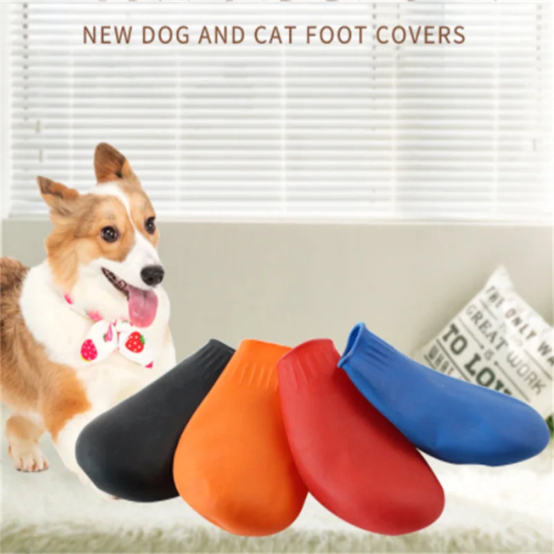 Zapatos de lluvia impermeables estilo globo para mascotas